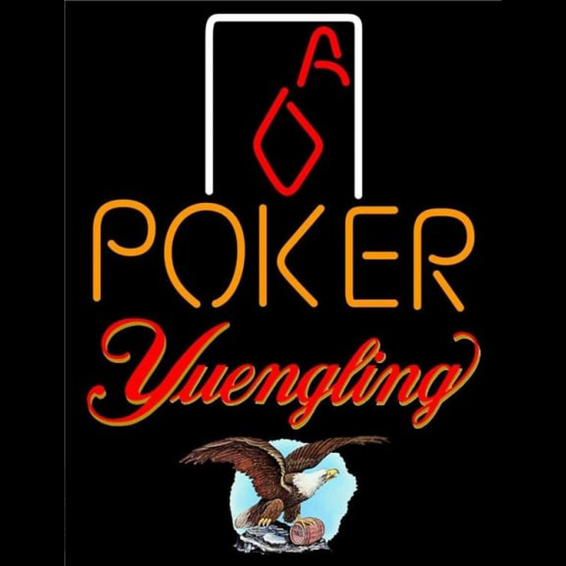 Yuengling Poker Squver Ace Beer Sign Neon Skilt