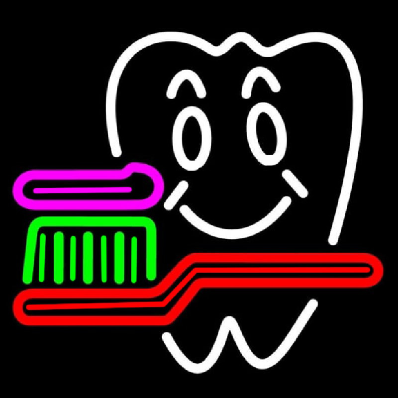 Dentist Logo Neon Skilt