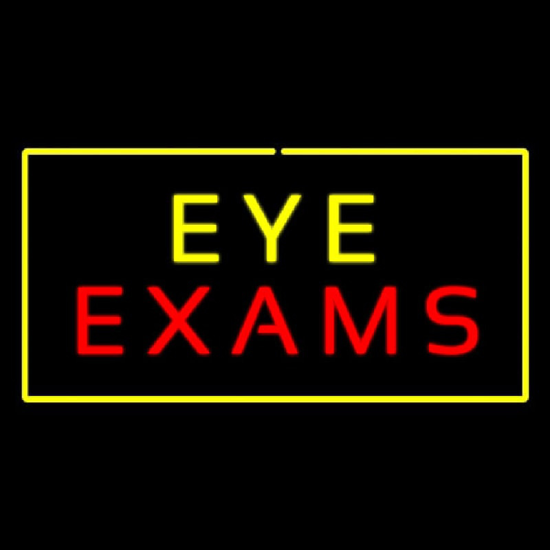 Eye E am With Yellow Border Neon Skilt