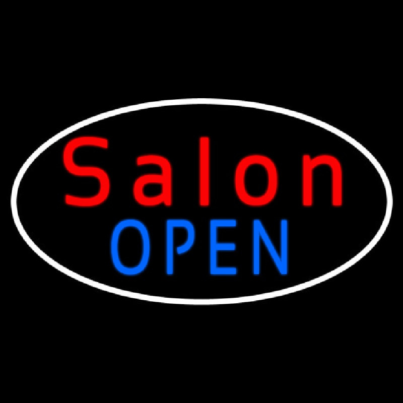 Salon Open Neon Skilt