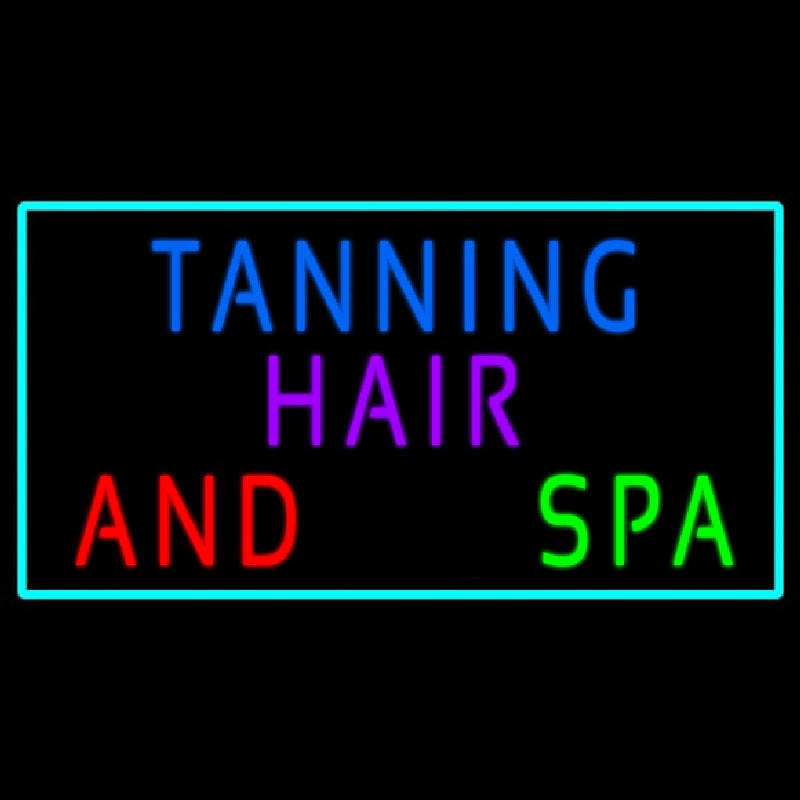 Tanning Hair And Spa Neon Skilt