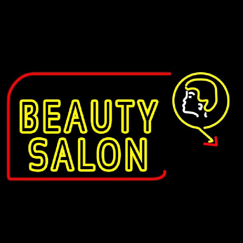 Double Stroke Beauty Salon Neon Skilt