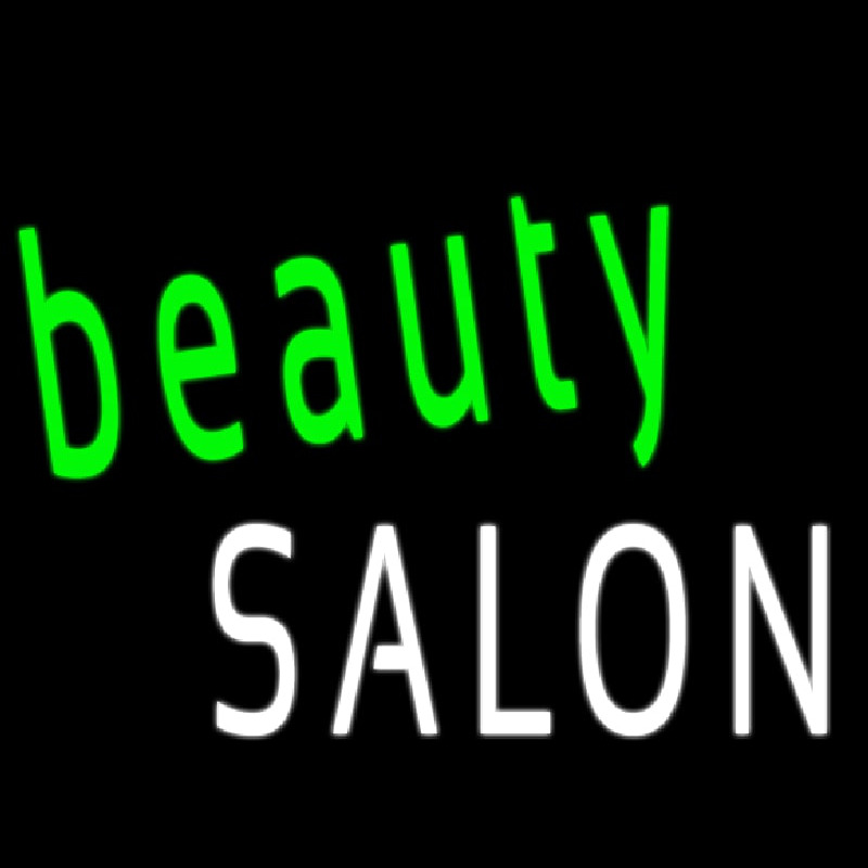 Green Beauty Salon Neon Skilt