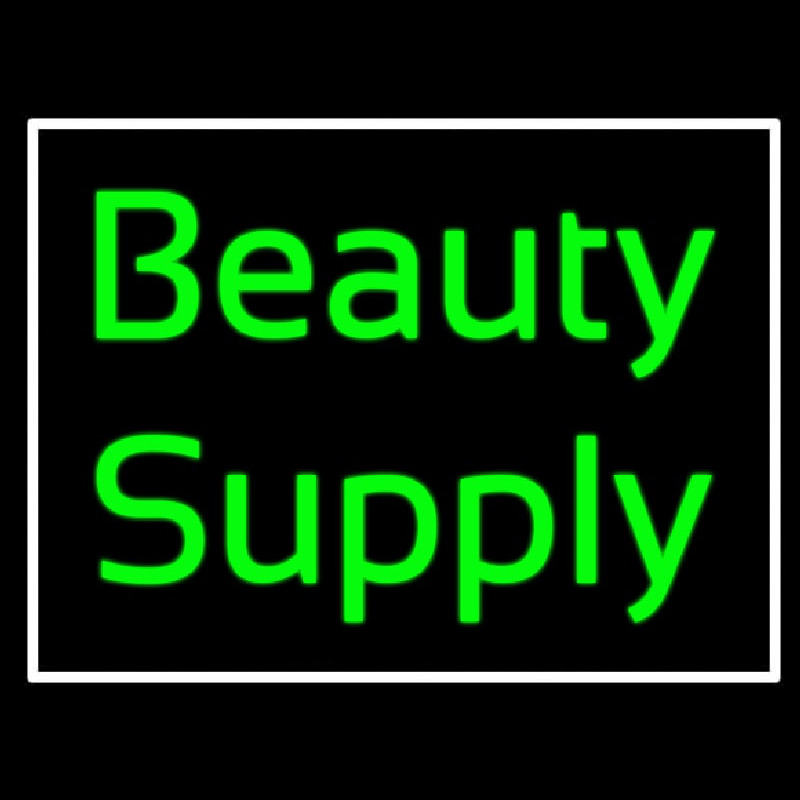 Green Beauty Supply Neon Skilt