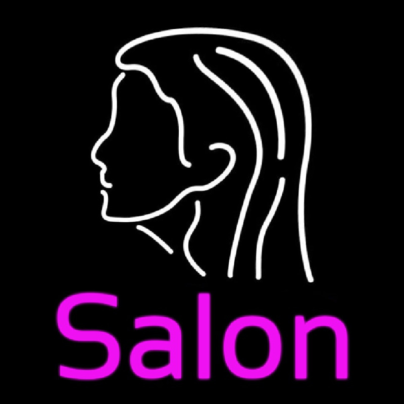 Salon Logo Neon Skilt