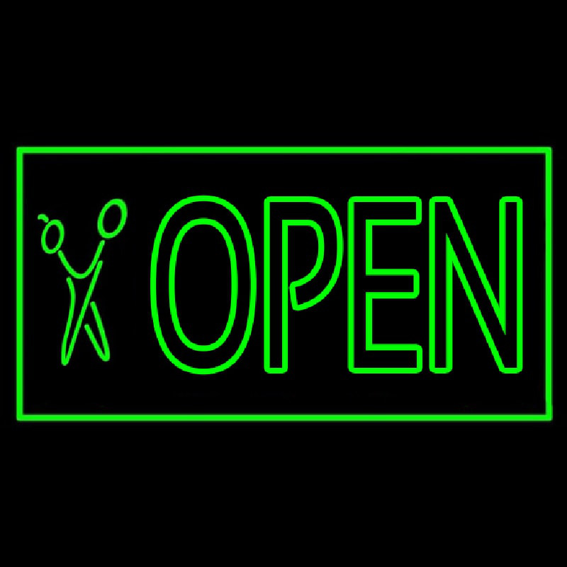 Salon Open Neon Skilt