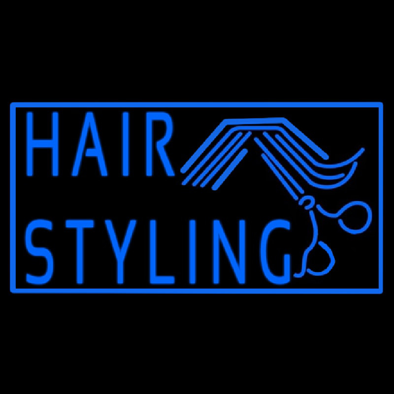 Hair Styling Neon Skilt