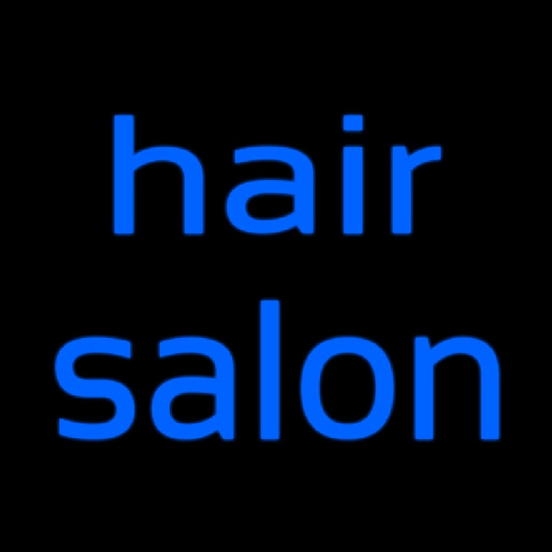 Cursive Hair Salon Neon Skilt