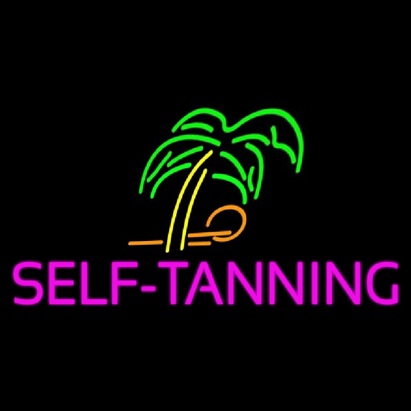 Self Tanning Neon Skilt