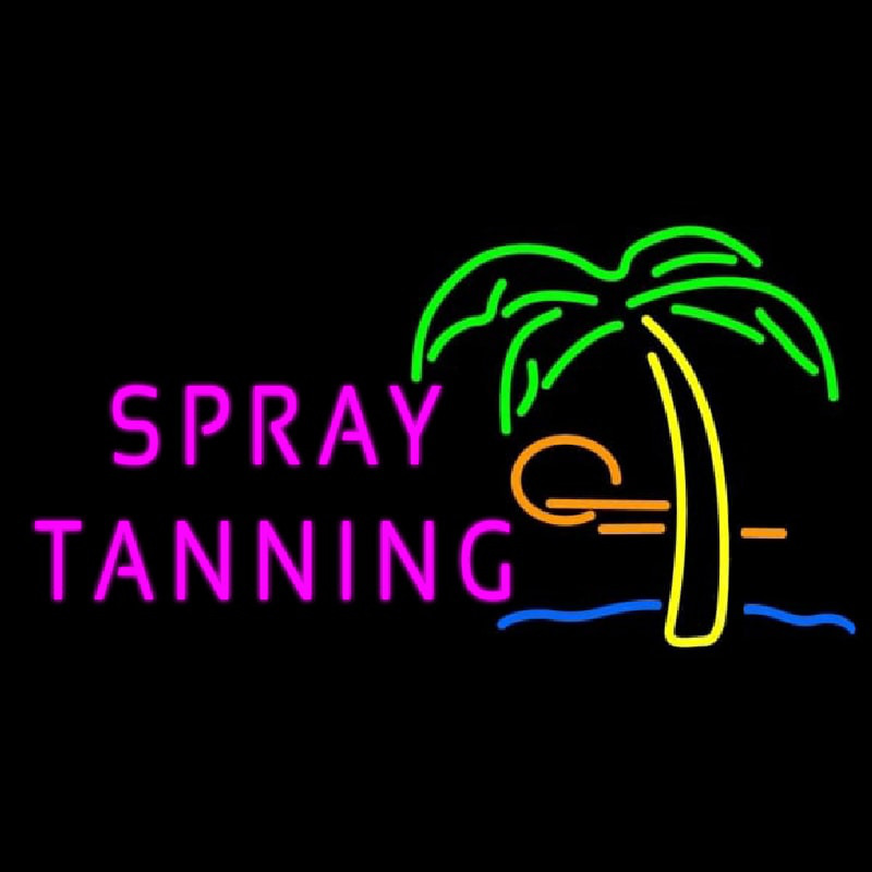 Spray Tanning Neon Skilt