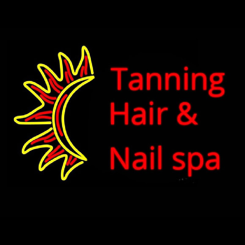 Tanning Hair And Spa Neon Skilt