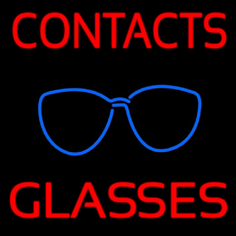 Contact Glasses Neon Skilt