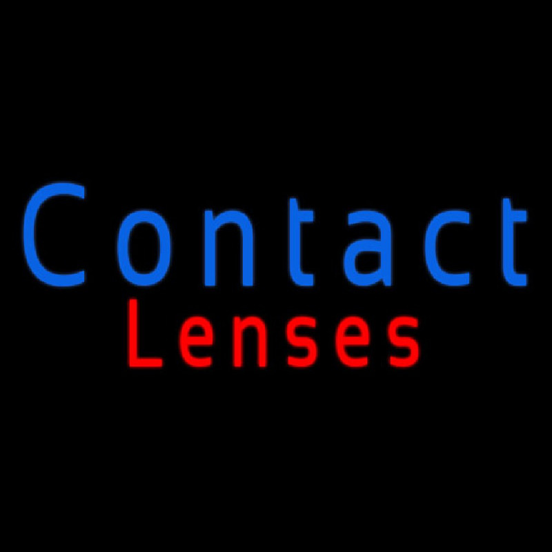 Contact Lenses Neon Skilt