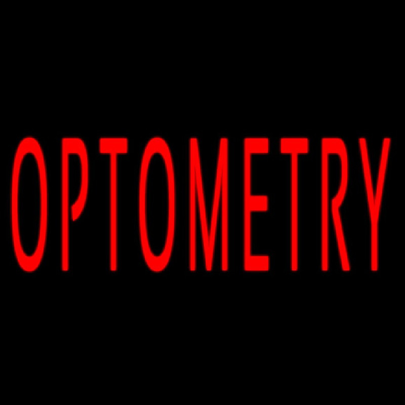 Red Optometry Neon Skilt