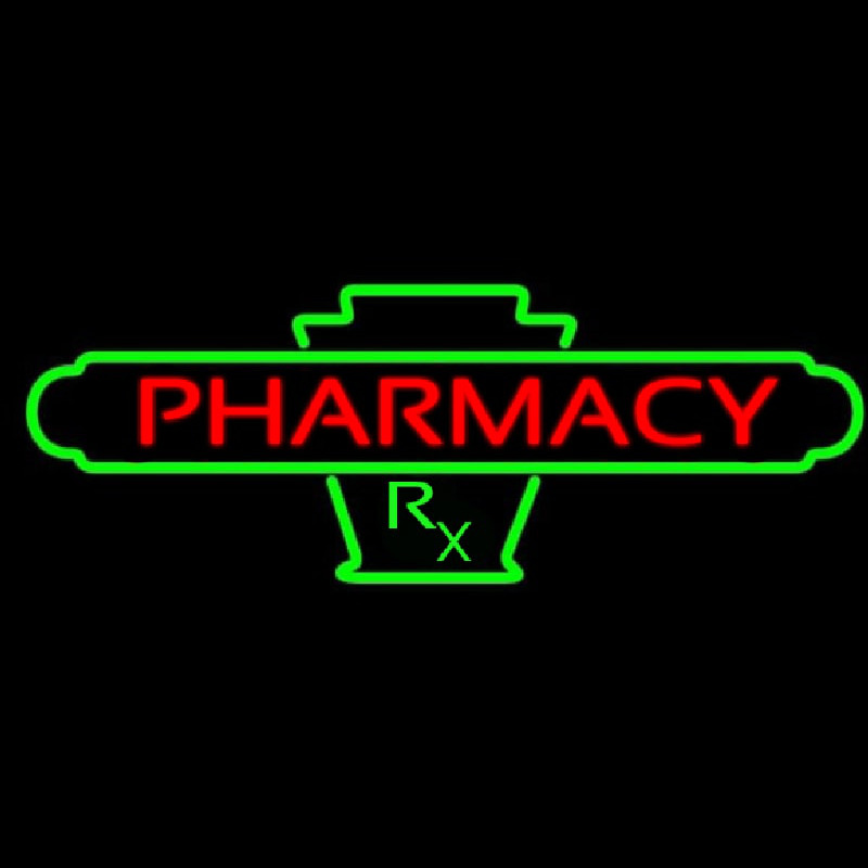 Red Pharmacy Neon Skilt