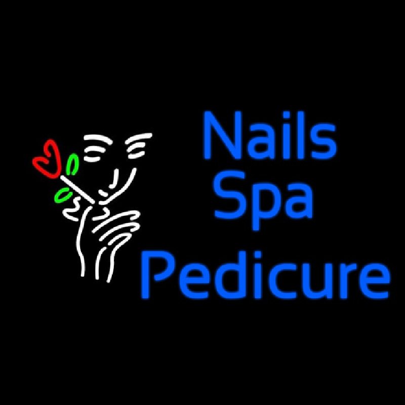 Nails Spa Pedicure Neon Skilt