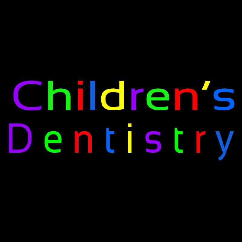 Childrens Dentistry Neon Skilt