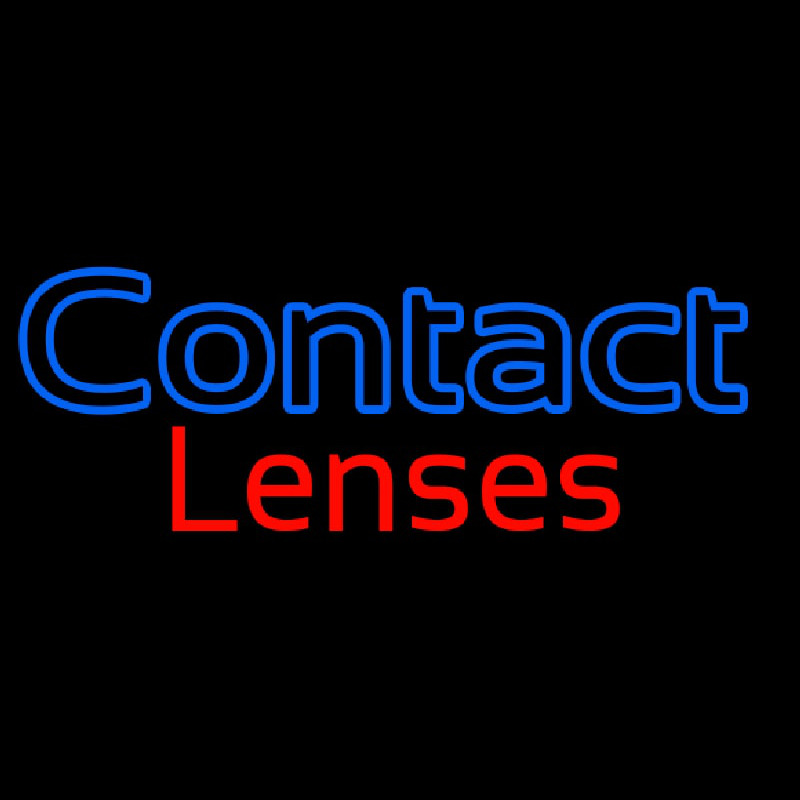 Contact Lenses Neon Skilt