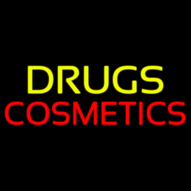 Drugs Cosmetics Neon Skilt