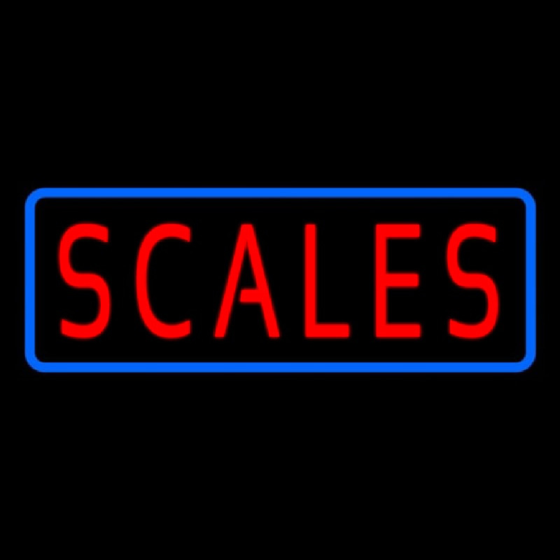 Scales Neon Skilt