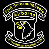 101st Airborne Division Screaming Eagle Neon Skilt