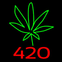 420 Herbal Neon Skilt