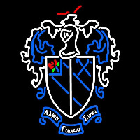 Alpha Gamma Sigma Chapters Logo Neon Skilt