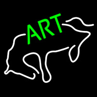 Art With Horse Neon Skilt