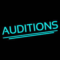 Auditions Neon Skilt