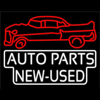 Auto Parts New Used Car Logo Neon Skilt