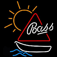 Bass Sailboat Neon Skilt