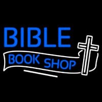 Bible Book Shop Neon Skilt