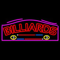 Billiards 1 Neon Skilt