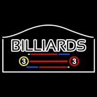 Billiards Neon Skilt