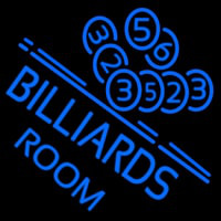 Billiards Room Neon Skilt