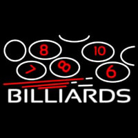 Billiards With Logo 1 Neon Skilt