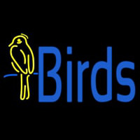Birds With Logo Neon Skilt