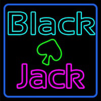 Blackjack Poker Neon Neon Skilt