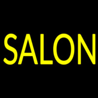 Block Yellow Salon Neon Skilt