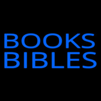 Blue Books Bibles Neon Skilt