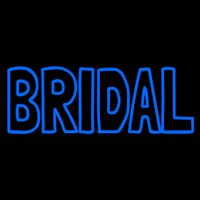 Blue Bridal Block Neon Skilt