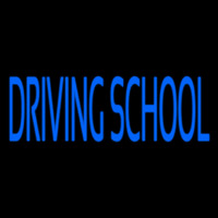 Blue Driving School Neon Skilt