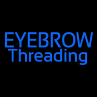 Blue Eyebrow Threading Neon Skilt