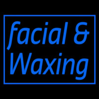 Blue Facial And Wa ing Blue Border Neon Skilt