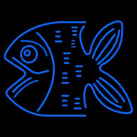 Blue Fish Neon Skilt