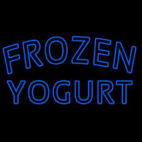 Blue Frozen Yogurt Neon Skilt