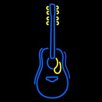 Blue Guitar Logo Neon Skilt