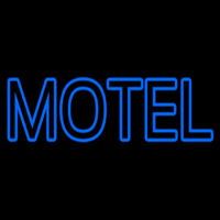 Blue Motel Double Stroke Neon Skilt