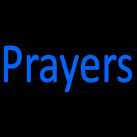 Blue Prayers Neon Skilt