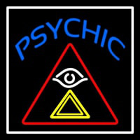 Blue Psychic Logo Neon Skilt